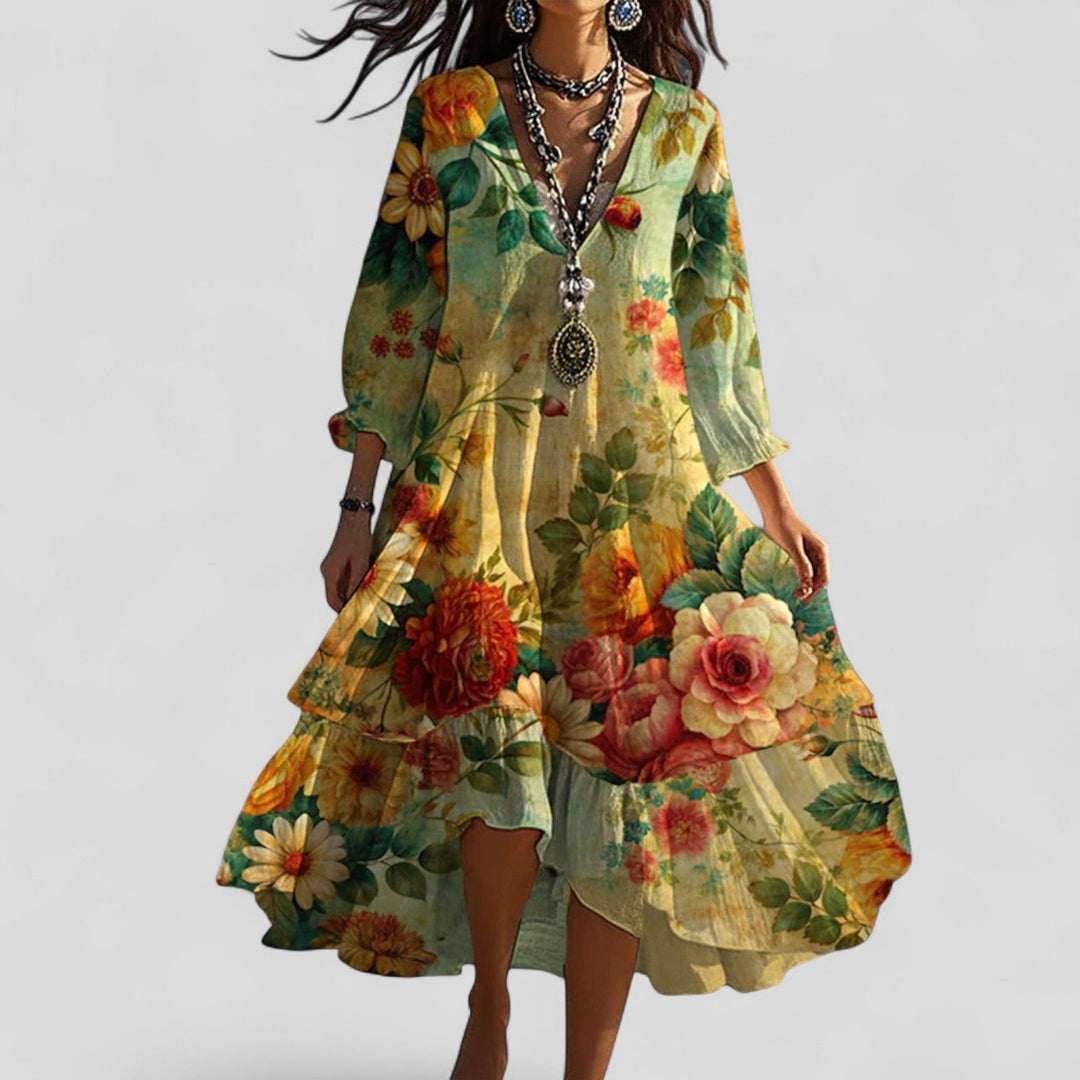 Aroa | Vestido Boho-Maxí