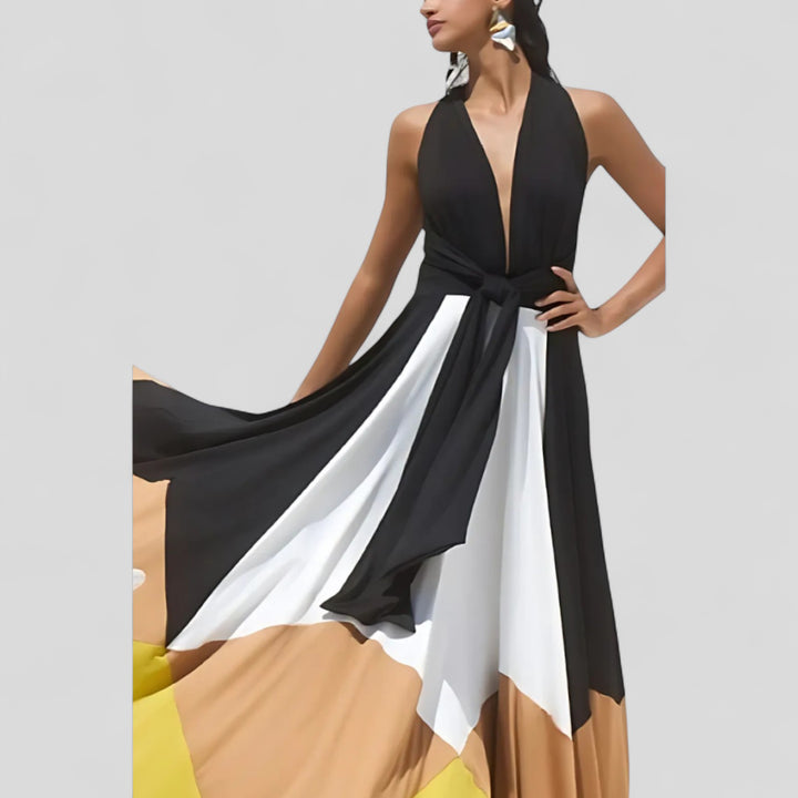 Idaira | Vestido tricolor
