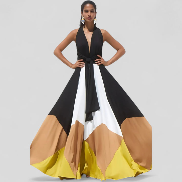 Idaira | Vestido tricolor