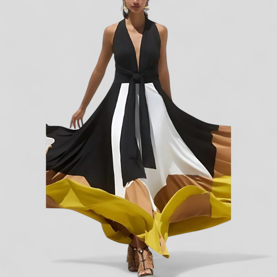Idaira | Vestido tricolor