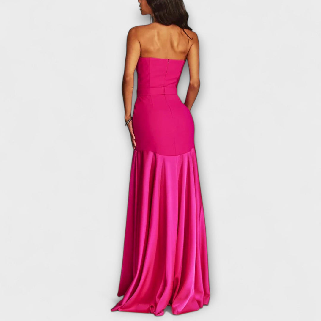 Elisenda | Vestido de noche satinado