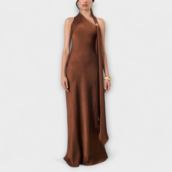 Yarina | Vestido satinado asimétrico