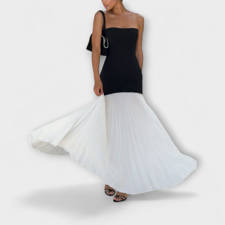 Ibelia | Vestido bicolor