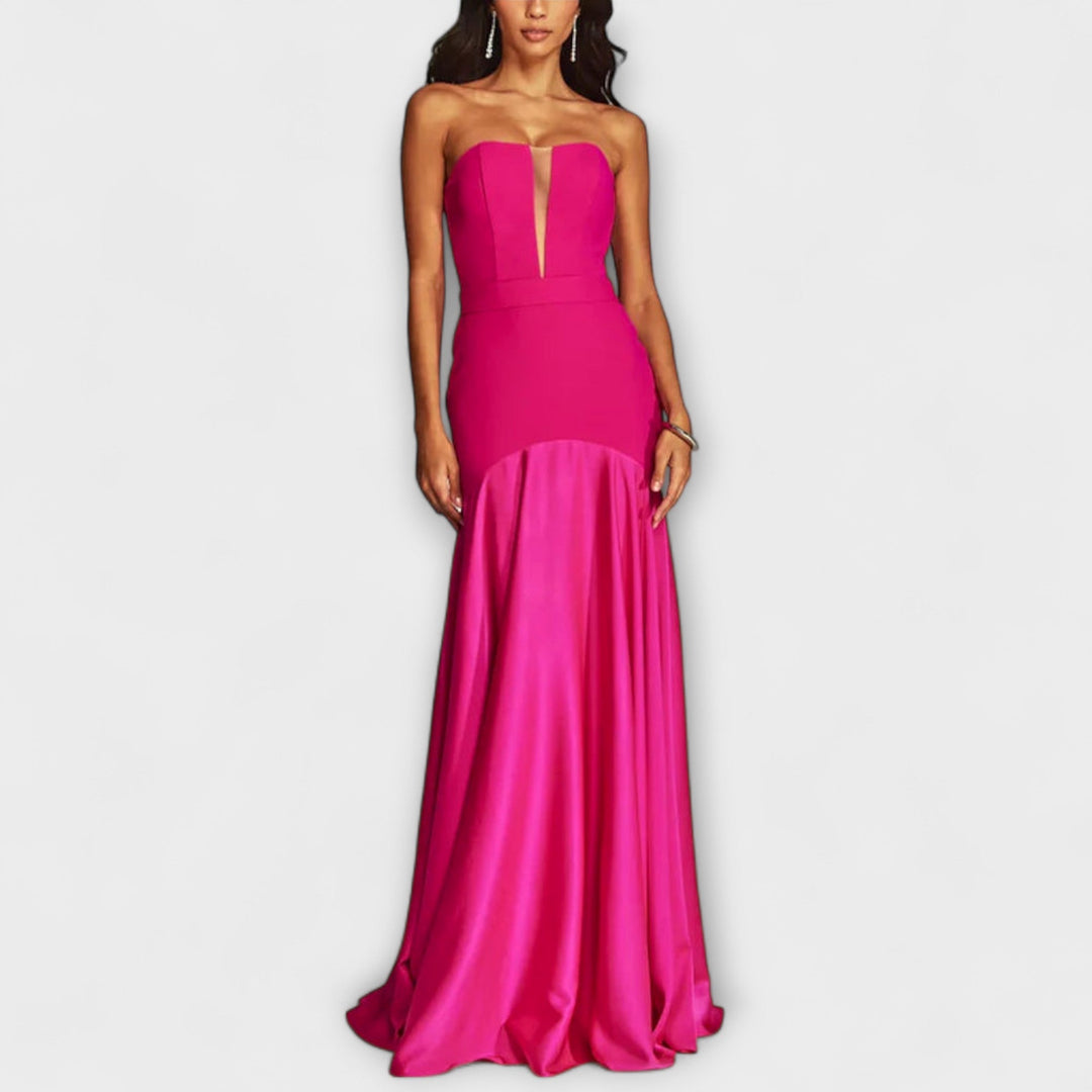 Elisenda | Vestido de noche satinado