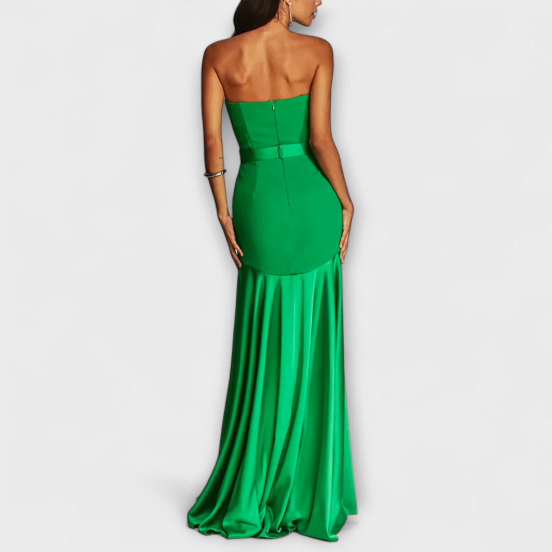 Elisenda | Vestido de noche satinado