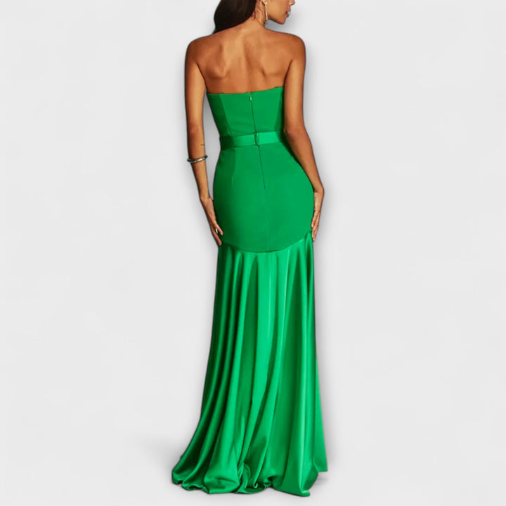 Elisenda | Vestido de noche satinado