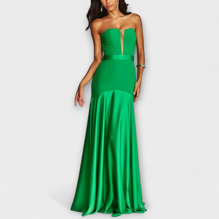 Elisenda | Vestido de noche satinado