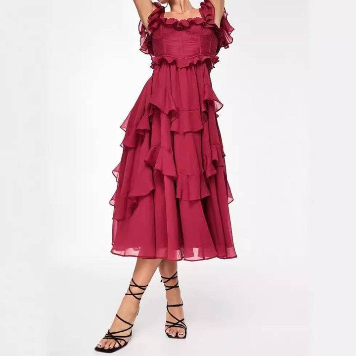 Yuliana | Vestido con volantes