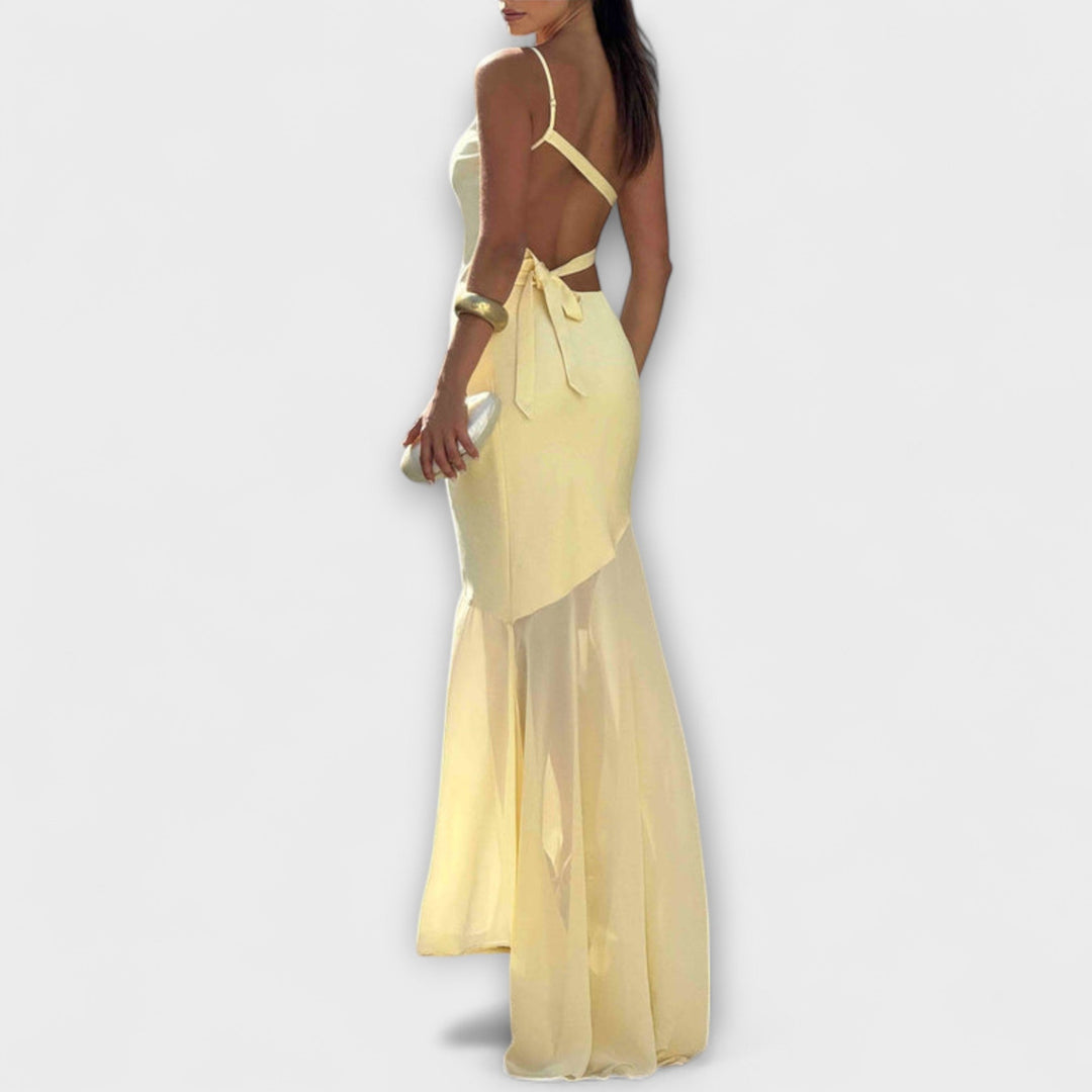 Basilia | Vestido sirena asimétrico