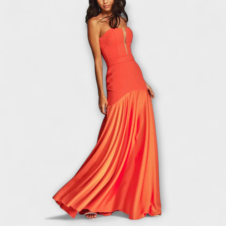 Elisenda | Vestido de noche satinado