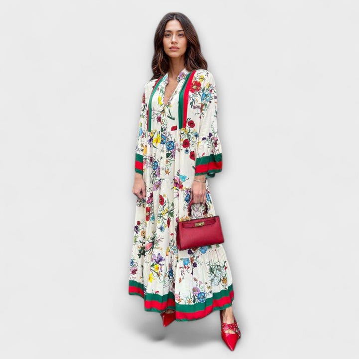 Deyanira | Vestido largo estampado