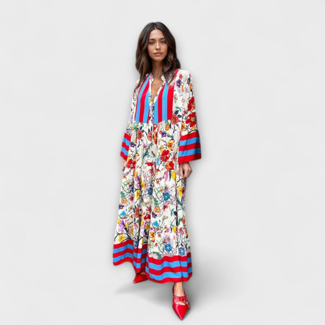 Deyanira | Vestido largo estampado