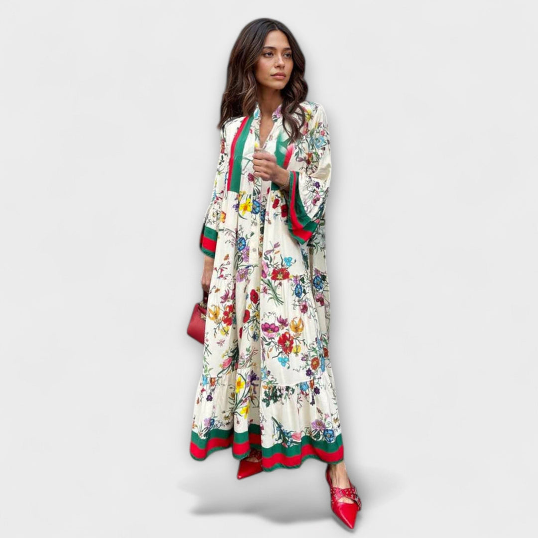 Deyanira | Vestido largo estampado