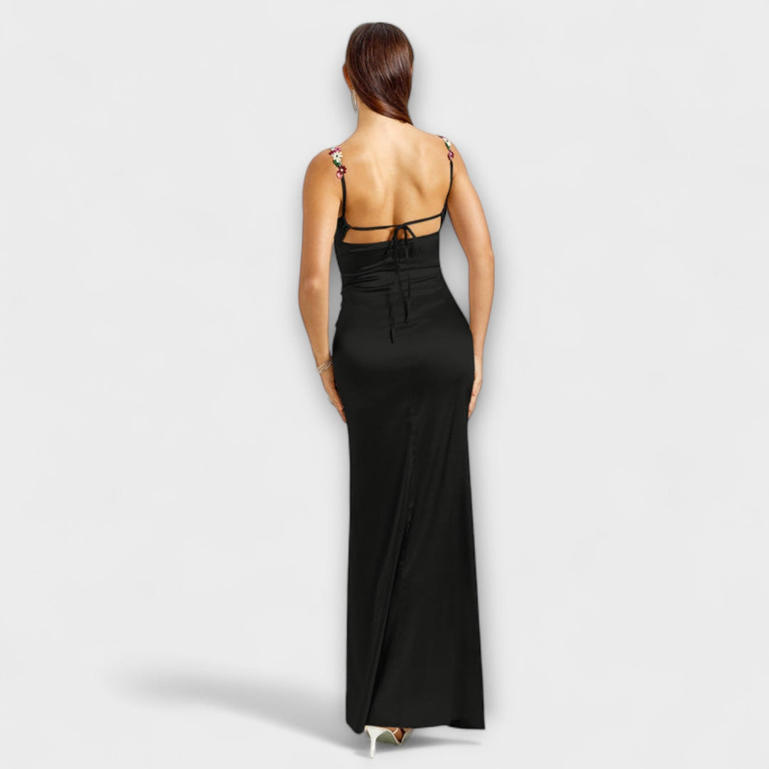 Aldara | Vestido satinado largo