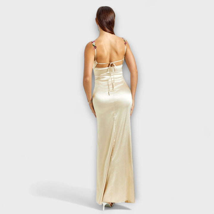 Aldara | Vestido satinado largo