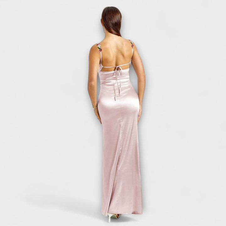 Aldara | Vestido satinado largo