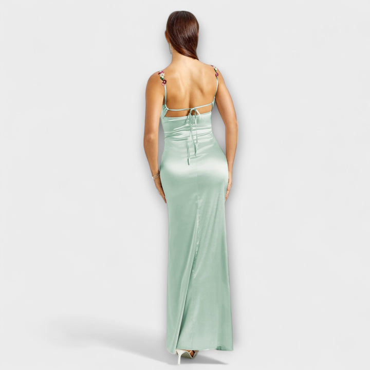 Aldara | Vestido satinado largo