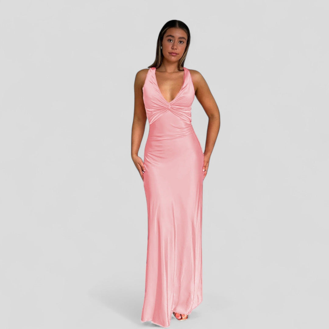 Zorione | Vestido de Noche de Satén