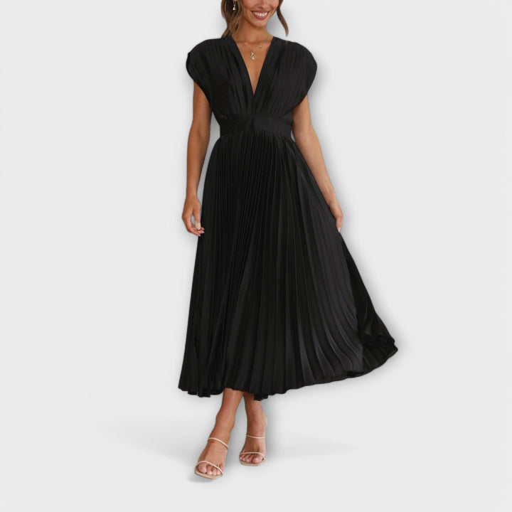 Yareli | Vestido plisado