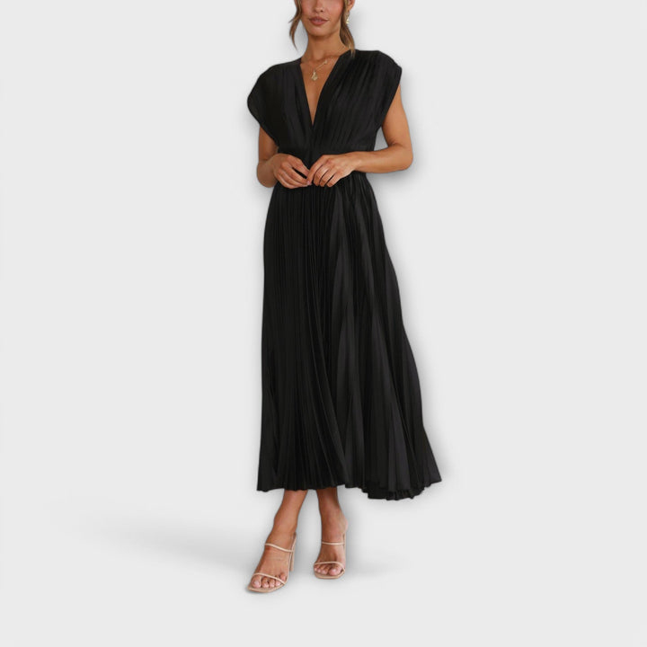 Yareli | Vestido plisado