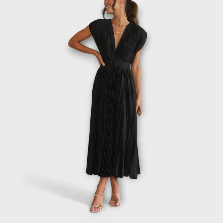 Yareli | Vestido plisado