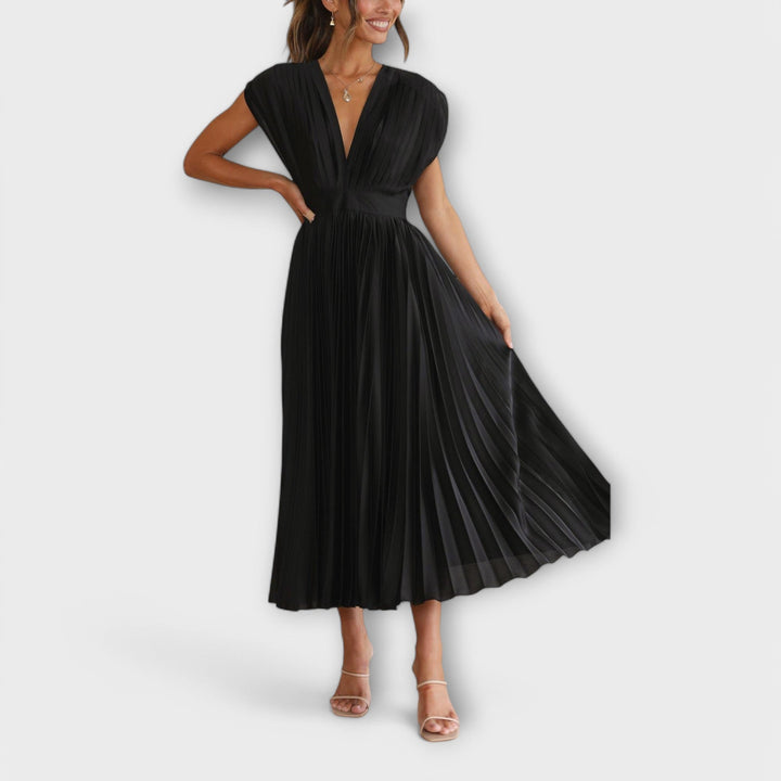 Yareli | Vestido plisado