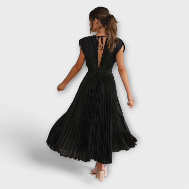 Yareli | Vestido plisado