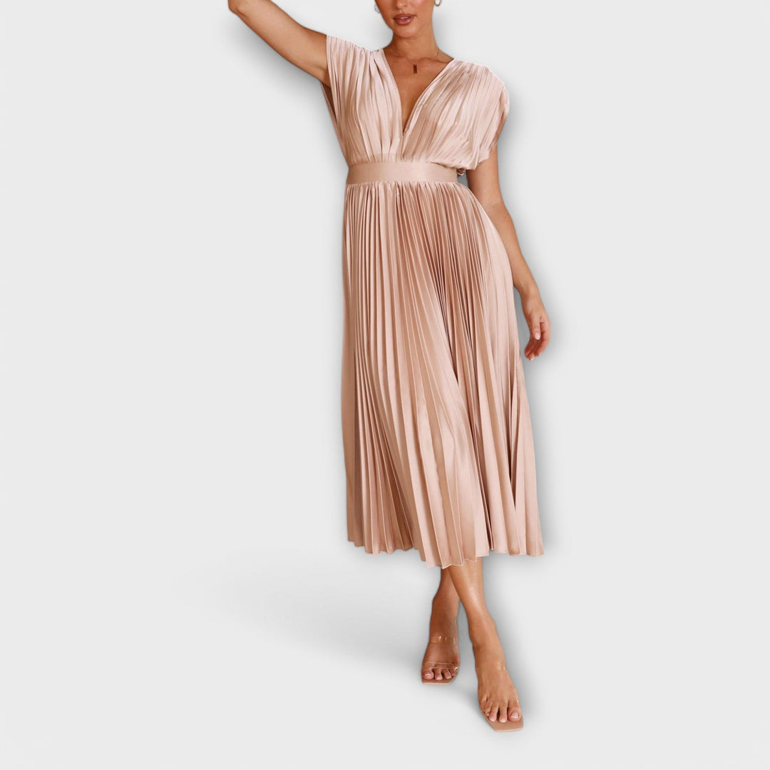 Yareli | Vestido plisado