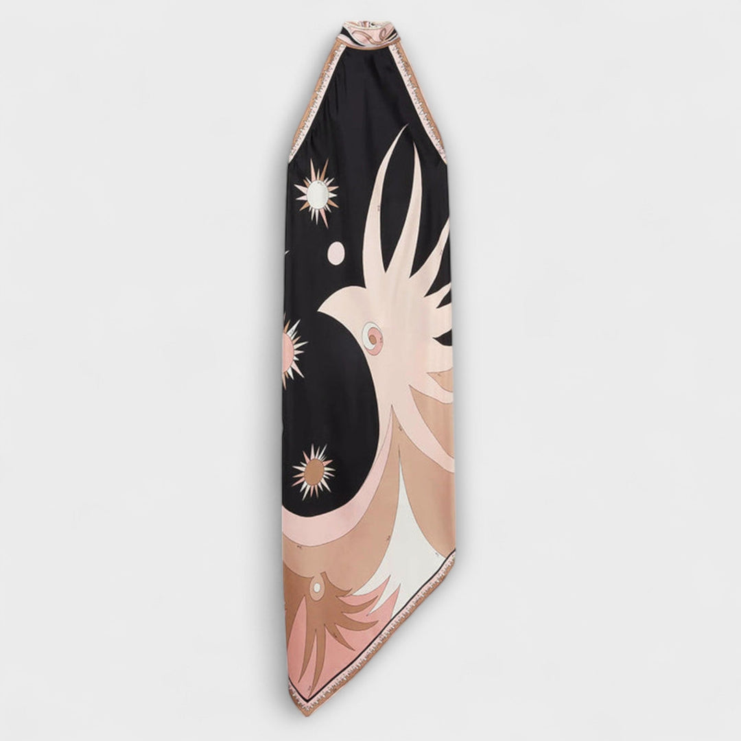 Xiomaris | Vestido de seda estampado