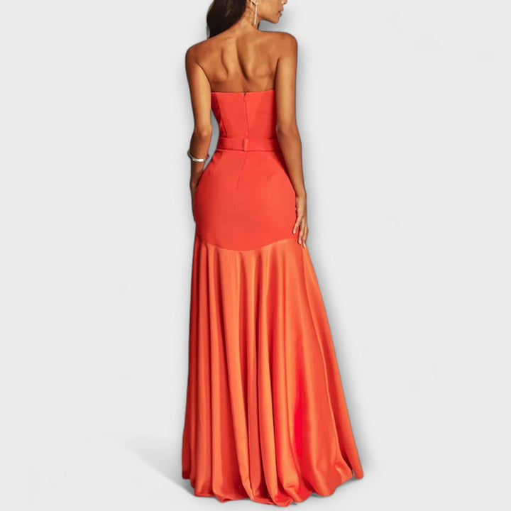 Elisenda | Vestido de noche satinado