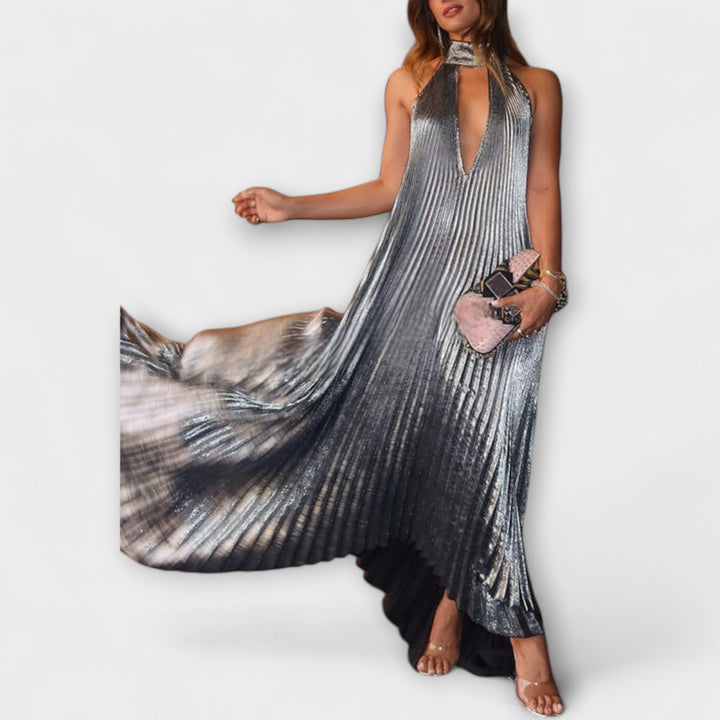 Zarela | Vestido metalizado