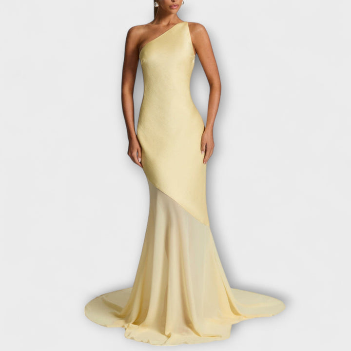 Basilia | Vestido sirena asimétrico