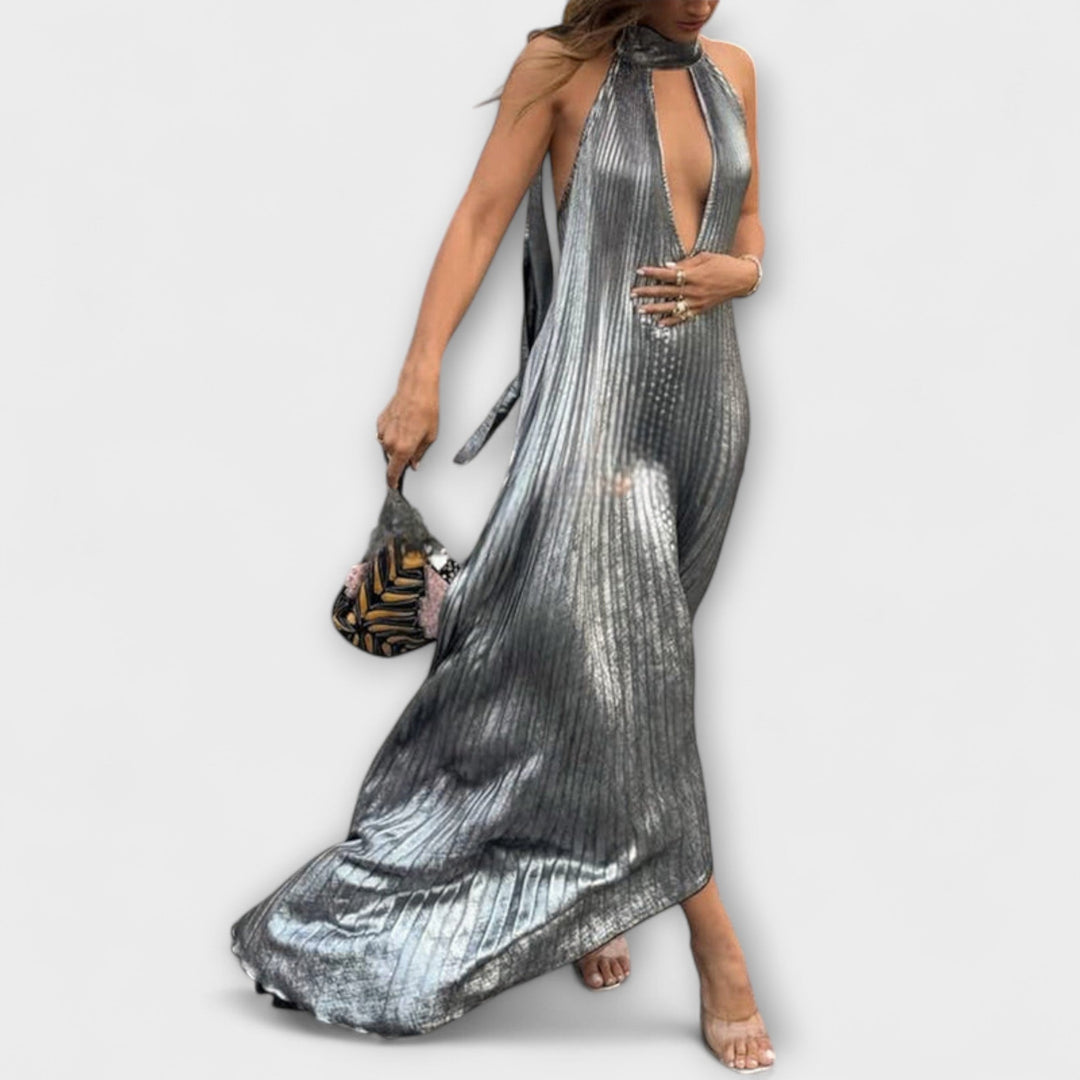 Zarela | Vestido metalizado