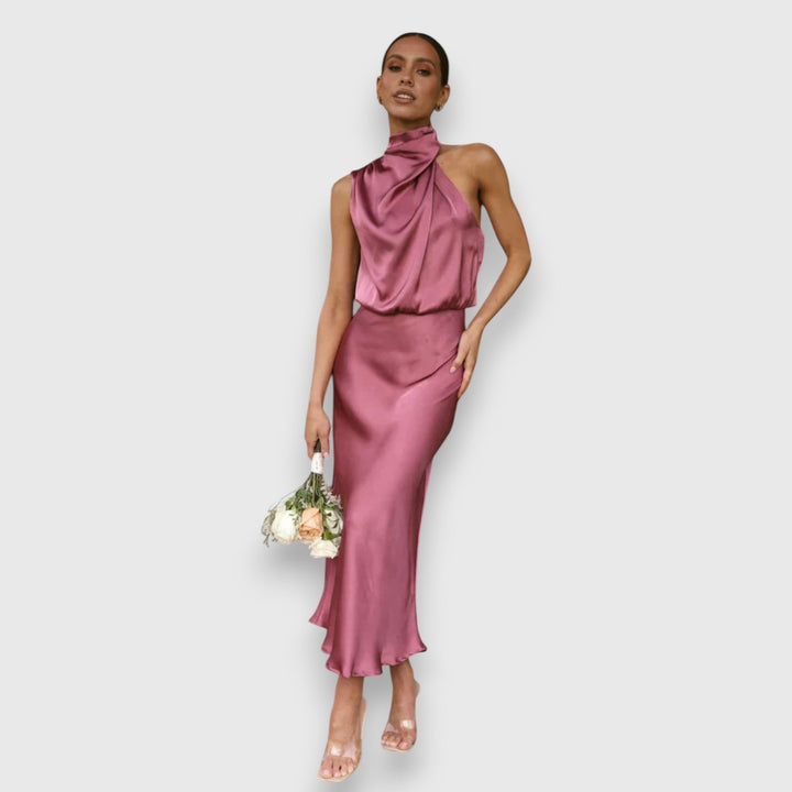 Emerita | Vestido satinado