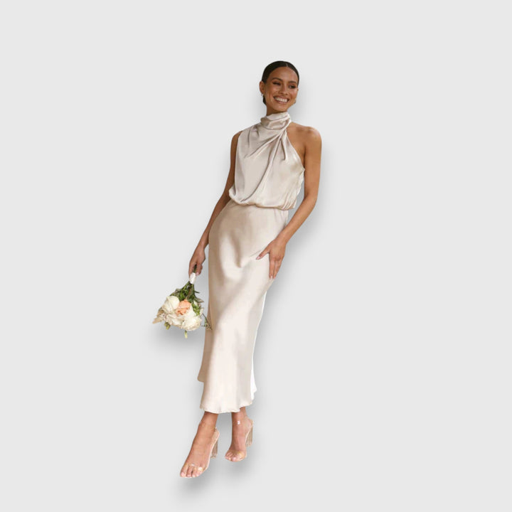Emerita | Vestido satinado