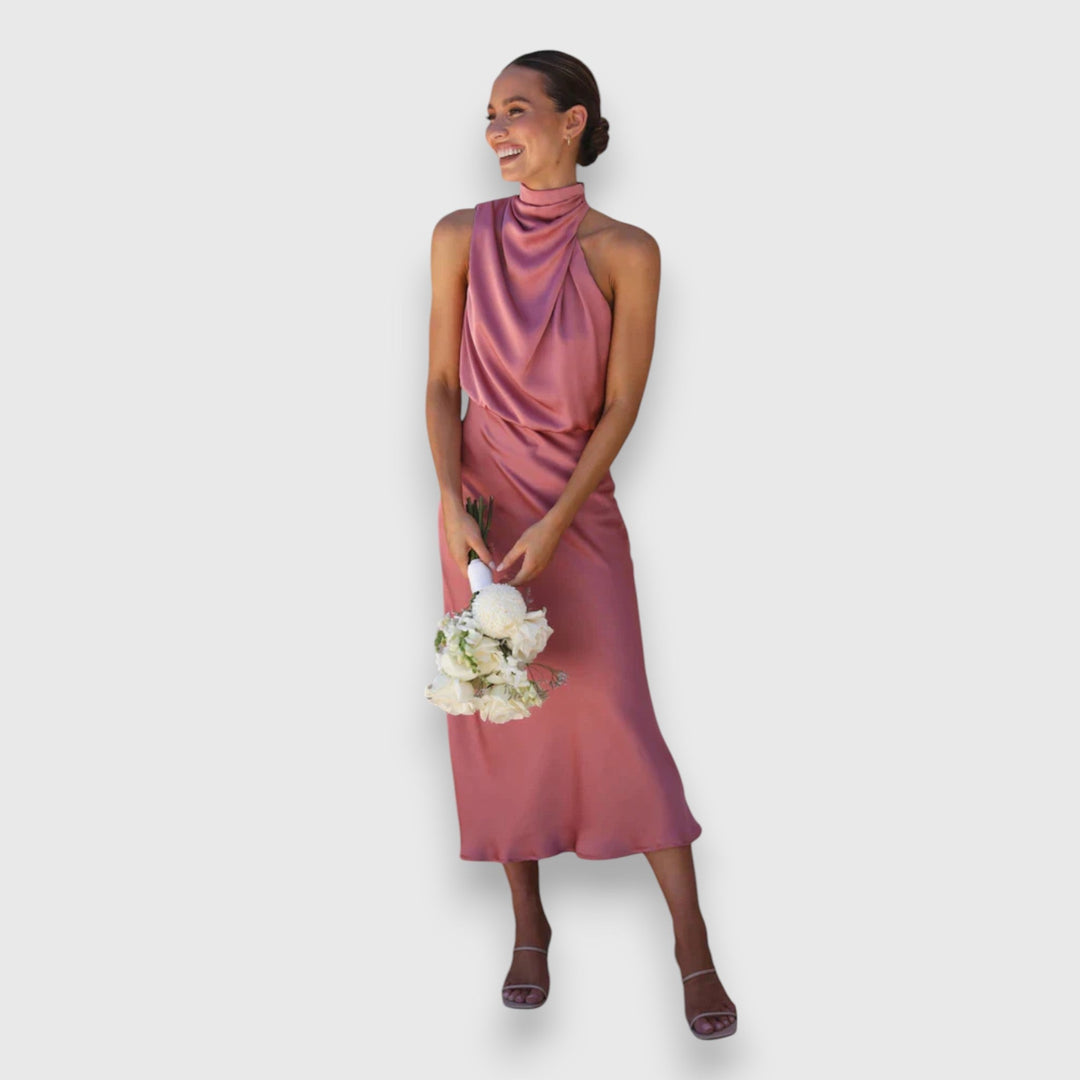 Emerita | Vestido satinado