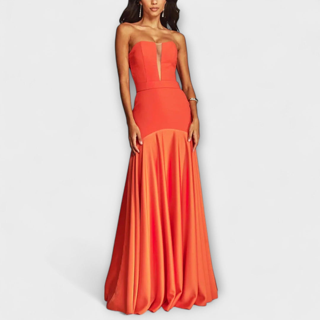 Elisenda | Vestido de noche satinado