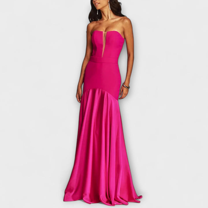 Elisenda | Vestido de noche satinado